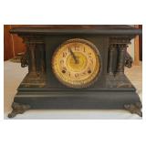 Antique Mantle Clock w/ Key