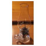 Antique Oil Lamp w/ Queen Anne #1 Burner