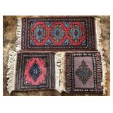 3 Small Rugs / Tapestries