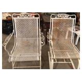 2 Metal Outdoor Chairs