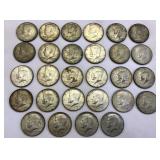 Coins: (28) 40% Silver Kennedy Halves