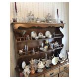 Glassware and Knick Knacks on Buffet