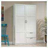 Sauder Storage Cabinet, White Finish
