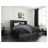 Hamilton Murphy Bed Cabinet, Grey, Queen Size