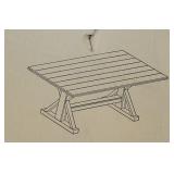 Lexington Dining Table, Black & Oak