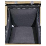 Chair w/ Chrome Nails, Heirloom Blue (looks gray)