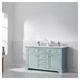 Larry 60" Double Sink Bathroom Vanity