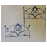 Queen Metal Headboard & Footboard