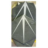 Poseidon Hex 8.63"x9.88" Porcelain Field Tile Nero