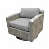 Grey Merlyn Swivel Patio Chair