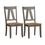 (2) Liberty Furniture Splat Back Side Chairs