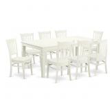 Linen White Beesley Dining Table & 6 Chairs Set