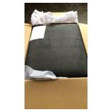 YL Furniture Dk Gray Ottoman w/ Nailhead Trim