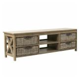 Jeffan Wood TV Stand