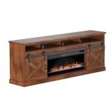 Legends Furniture 92" Farmhouse TV Stand Fireplace