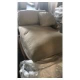 Chaise Lounge in Khaki Beige
