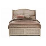 Sausalito King Wood Cane Headboard and Footboard
