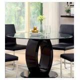 Round Dining Table Glass & Baseboard