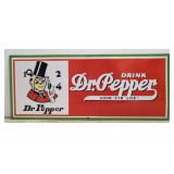 Porcelain Drink Dr. Pepper single sided sign