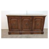 Vintage Credenza with cultured marble top