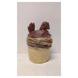 Vintage Hen on Nest Cookie Jar