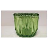 Vintage Green Glass Dresser Box