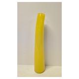 Blown Yellow art glass vase