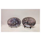 Two oval Lena Liu plates