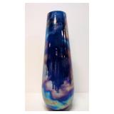 Vintage Cobalt Blue Tear Drop vase