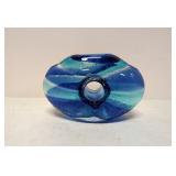 Vintage Blown glass Blue Vase