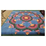 Vintage hand made star quilt