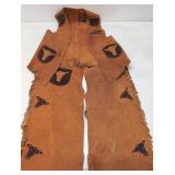 Vintage Child's leather chaps and vest