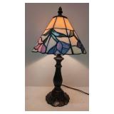 Vintage Stained Glass Tulip lamp