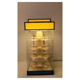 Vintage Revolving Table Top lighted show case