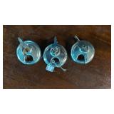 3 Stainless Steel locks with keys