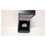 Sterling Lime Quartz Ring
