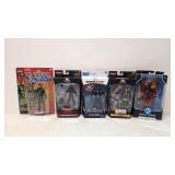 (5) New in Packages Action Figures