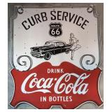 Porcelain Coca Cola Curb Service sign