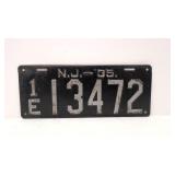 1935 New Jersey License plate