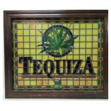 Vintage Tequiza painted framed window