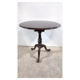Mahogany tilt top revolving center table