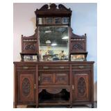 Antique mahogany English Sideboard
