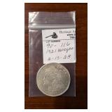 1921 Morgan Silver dollar