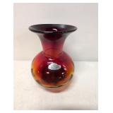 Mid Century hand blown Blenko Amberine Vase