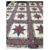 Vintage machine made printed quilt