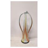 Murano style blown art glass vase