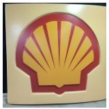Vintage Large Plastic Shell Sign