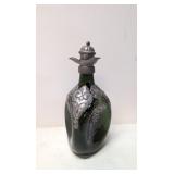 Vintage Danish Green Pinched Decanter