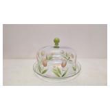 Princess House Cottage Tulip Dome top cake plate