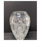 Heavy Polish lead crystal vase